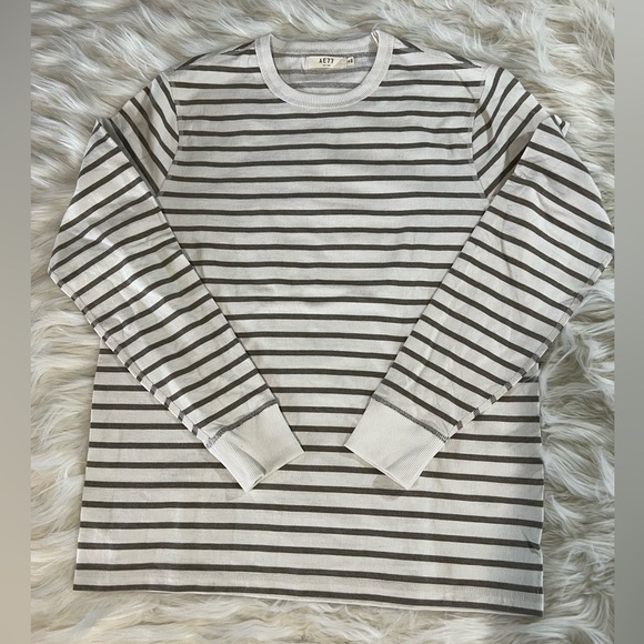 AE77 Premier Clothing, Striped Long Sleeve, Size M - Picture 1 of 6